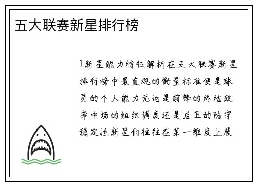 五大联赛新星排行榜